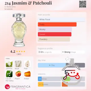 214 Jasmim & Patchouli O Boticário